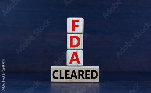 Bilde på lerret FDA, Food Drug Administration cleared symbol