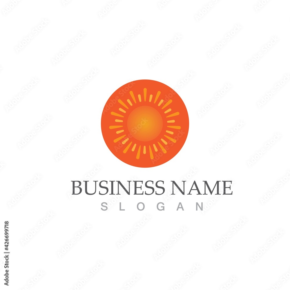 Fototapeta premium Sun Vector illustration Icon