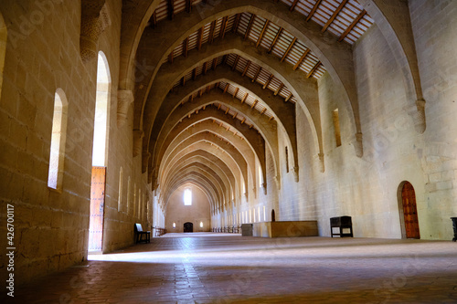 Monks' bedroom, Poblet Abbey, Catalonia, Spain © Julia Peraire
