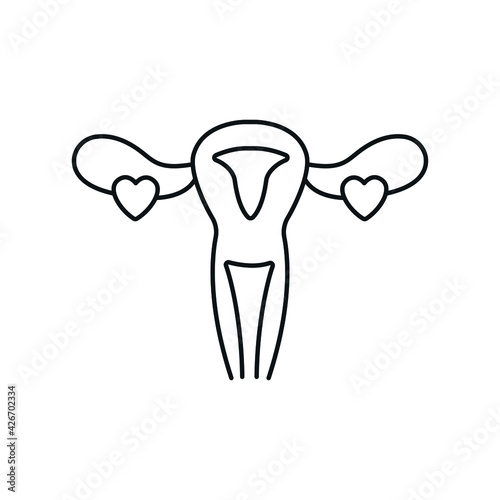 Egg donor linear icon. Donation. Surgical medicine. Thin line customizable illustration. Contour symbol. Vector isolated outline drawing. Editable stroke