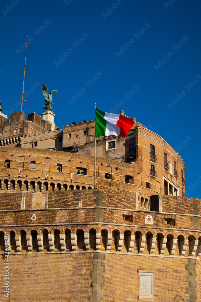 Views of Castel Sant'Angelo, Lungotevere Castello, Roma, Italy