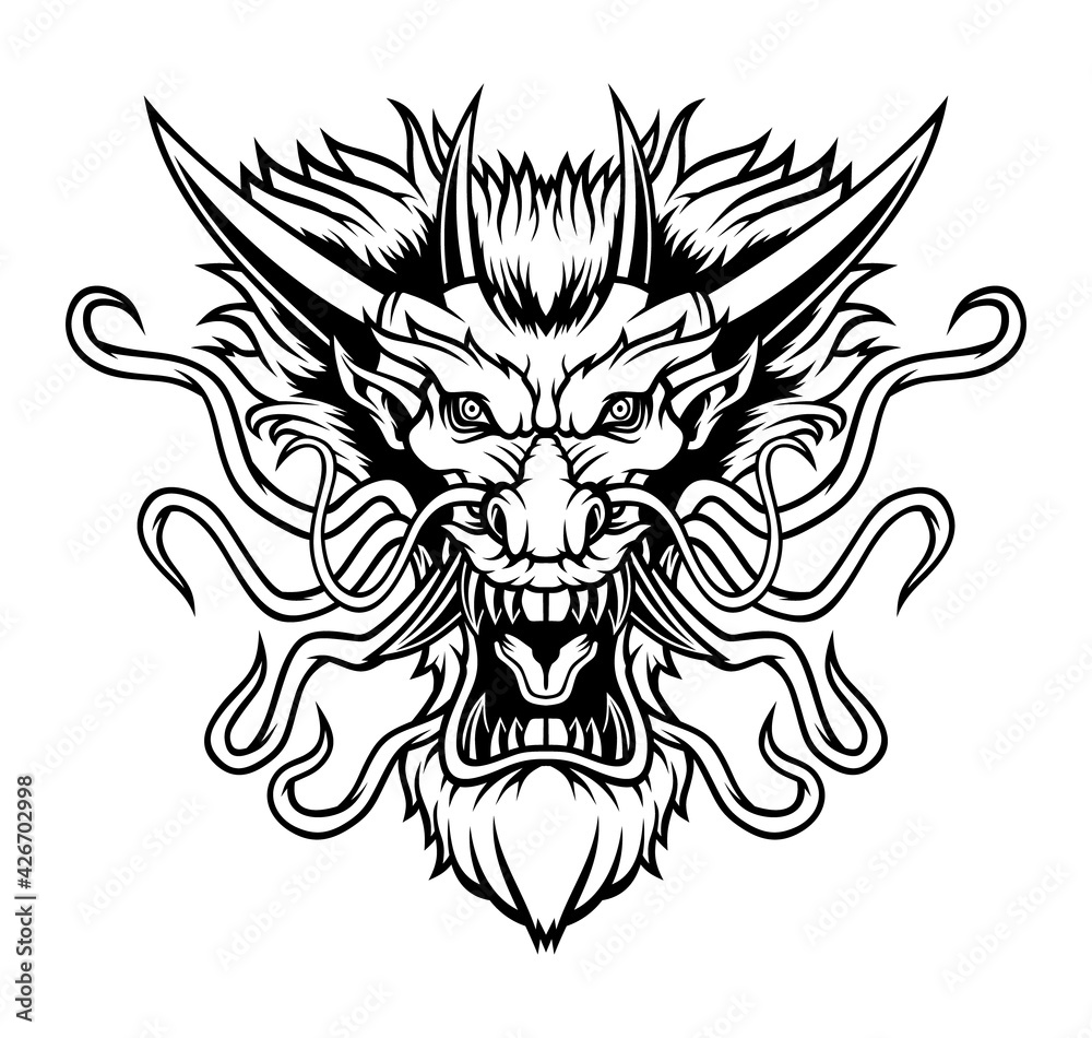 Obraz premium Dragon head. 