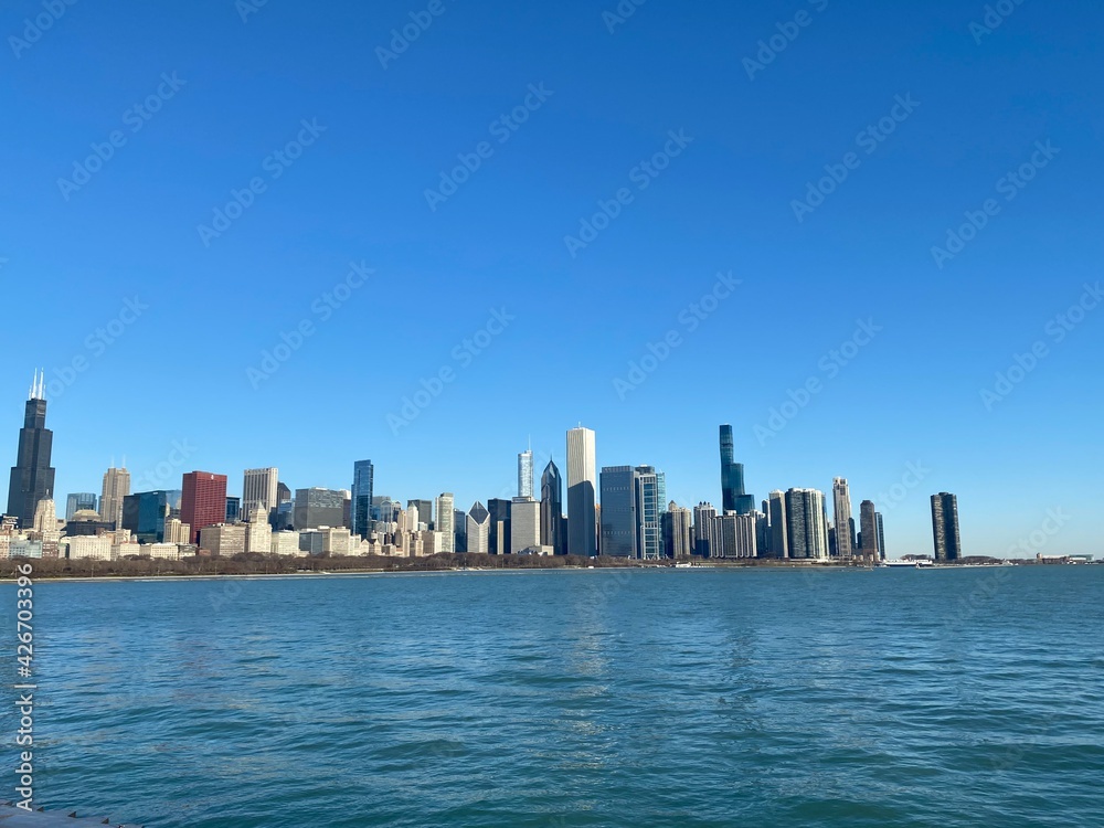 Windy City Chicago beautiful skyline