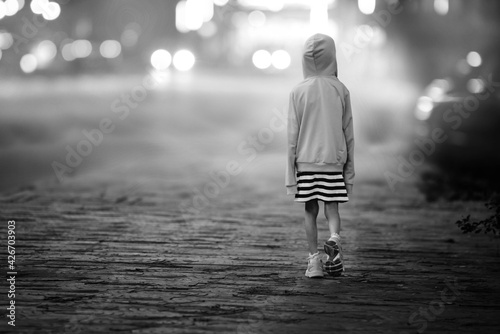 person walking on the street