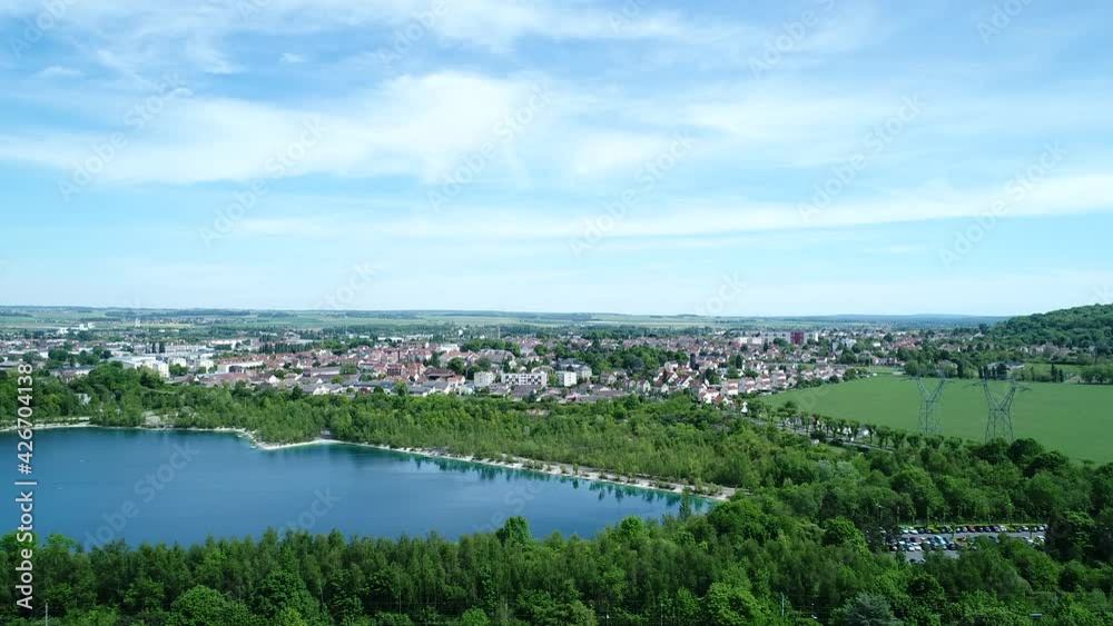Parc naturel régional du Vexin français vue du ciel