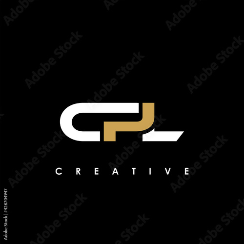 CPL Letter Initial Logo Design Template Vector Illustration photo