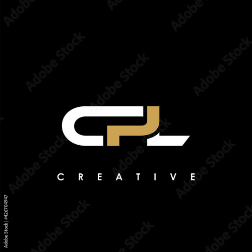 CPL Letter Initial Logo Design Template Vector Illustration