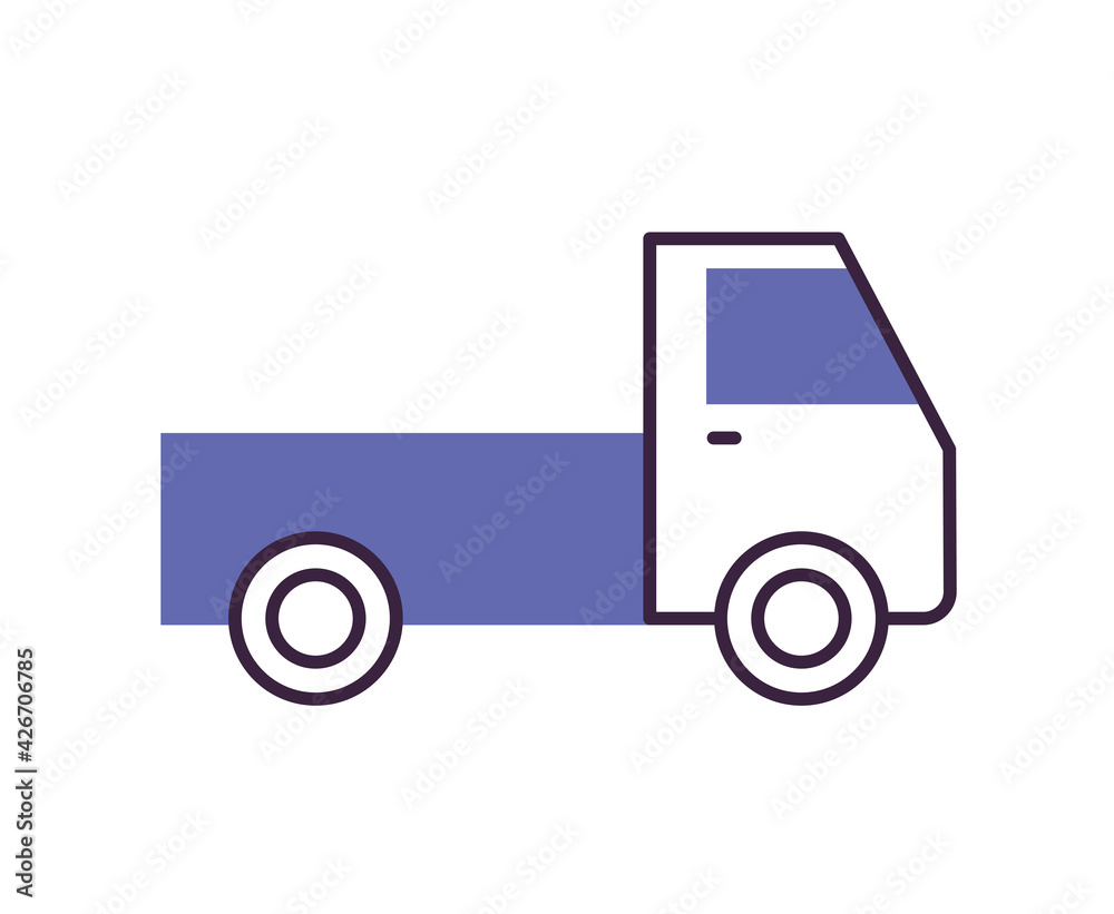 purple truck icon