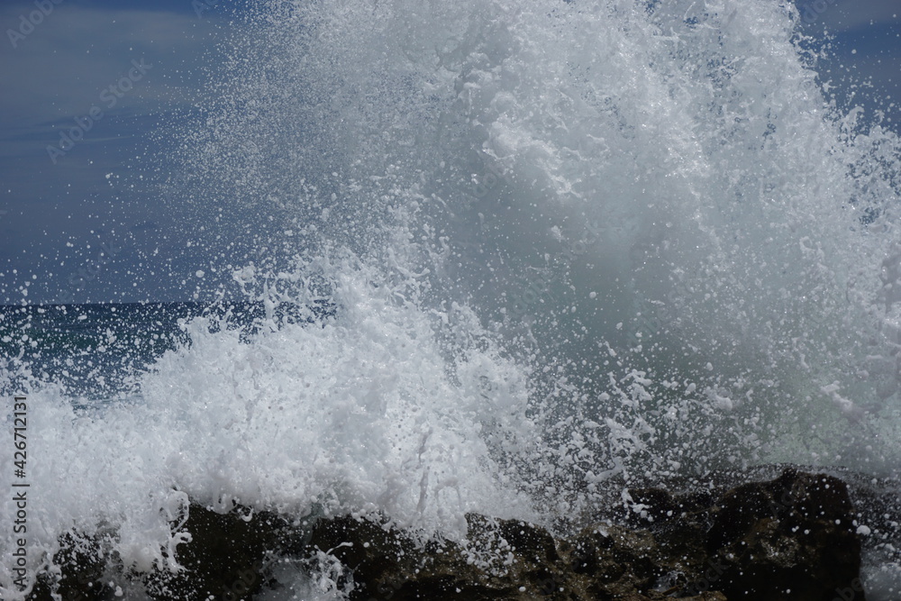 The beautiful of tambakrejo beach in Blitar, East Java, Indonesia