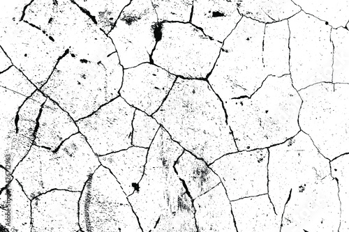 crack ground for abstract background on white background