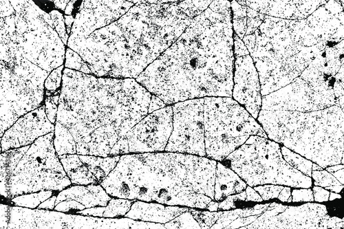 crack ground for abstract background on white background