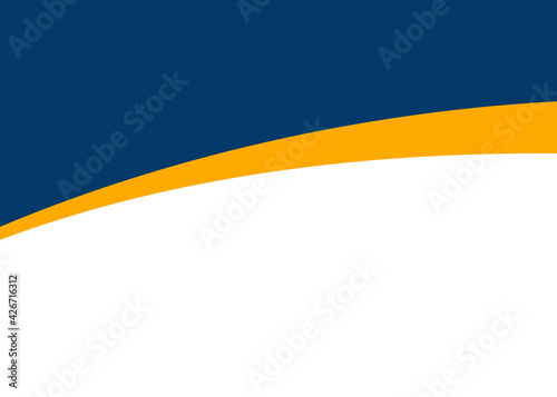 Blue-yellow waves. Vector background.