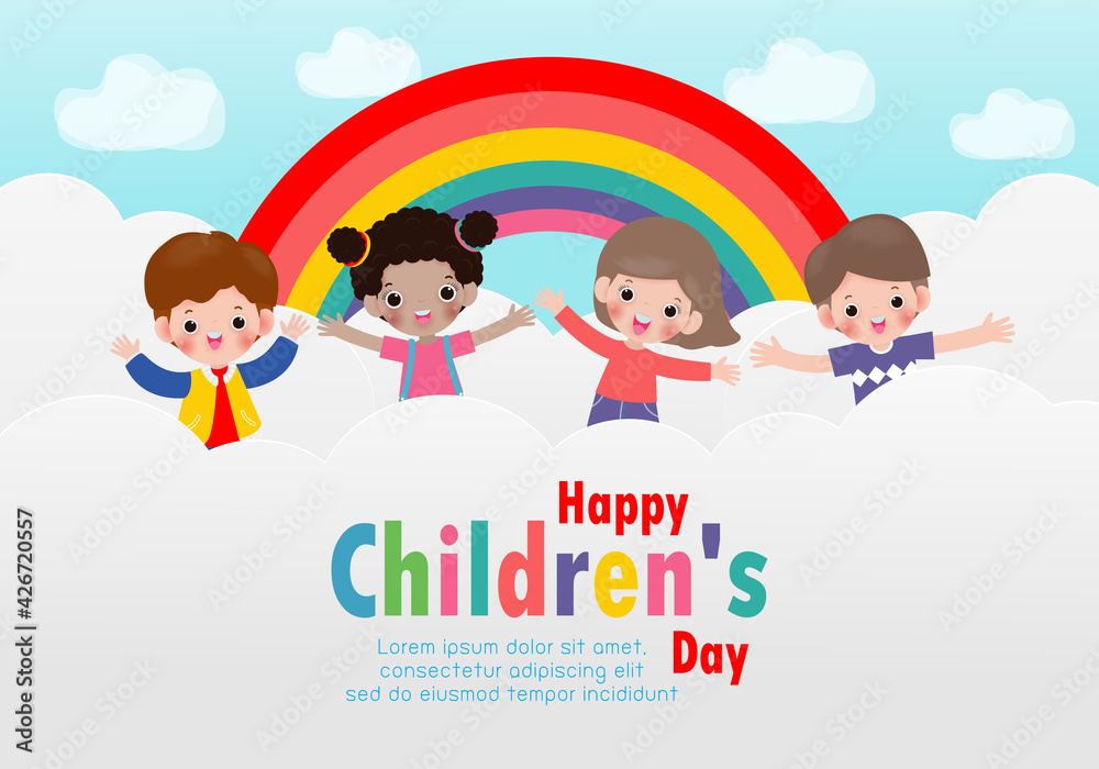 Happy kids jumping isolated  Happy kids, Childrens illustrations, Children  illustration