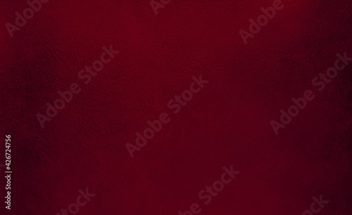 vintage leather texture backgroung in red color. closeup view of suede. blank page of leather texture background with rough and grunge skin  full frame. 