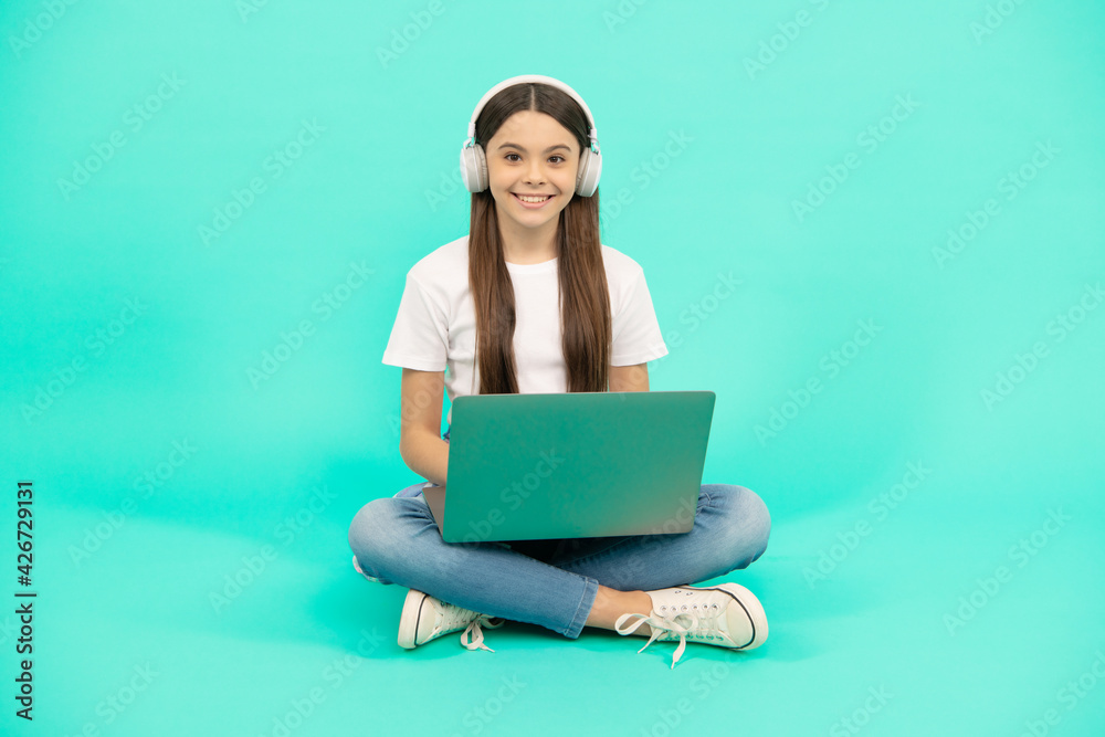 video call. child chatting on computer. buy online. back to school. teen influencer blogging. video call. child chatting on computer. buy online. back to school. teen influencer blogging.
