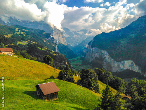 swiss mountain landscape