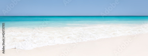 Seascape with white sand  header banner