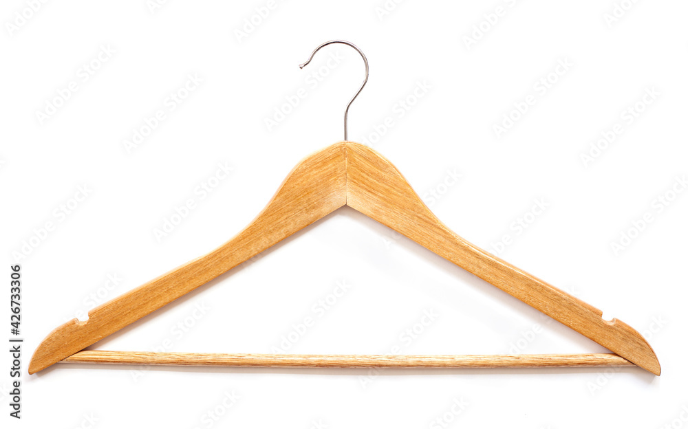 Coat hanger on white background. Coat hanger on white background.