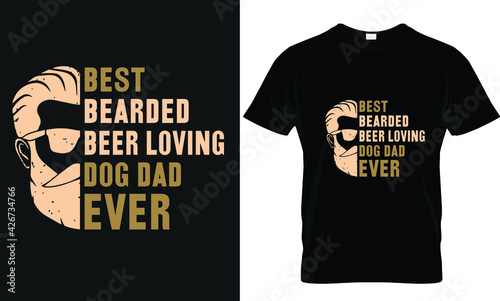 Father's day T- shirt Design with awesome typography for present and greetings. I love my father cool Fathers day t- shirt design