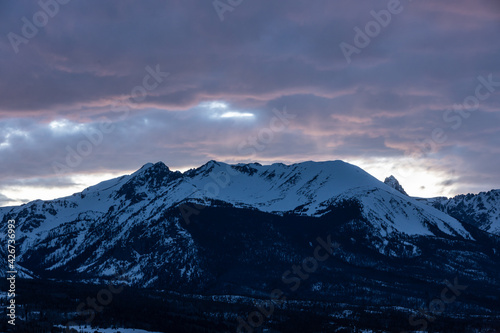 Sunset in the Mountains in CO © John McGraw Photog