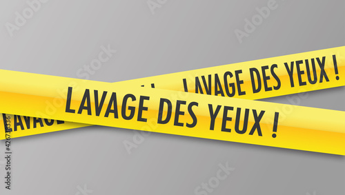 Logo lavage des yeux.