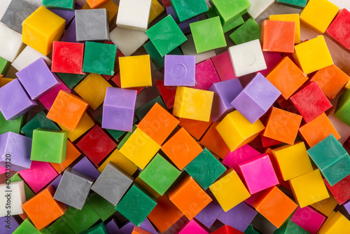 set of colored cubes