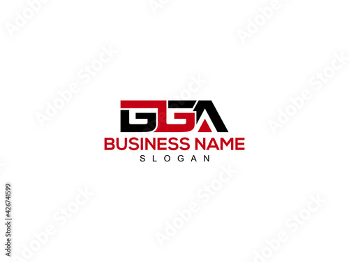 Letter GGA Logo Icon Vector Image Design photo