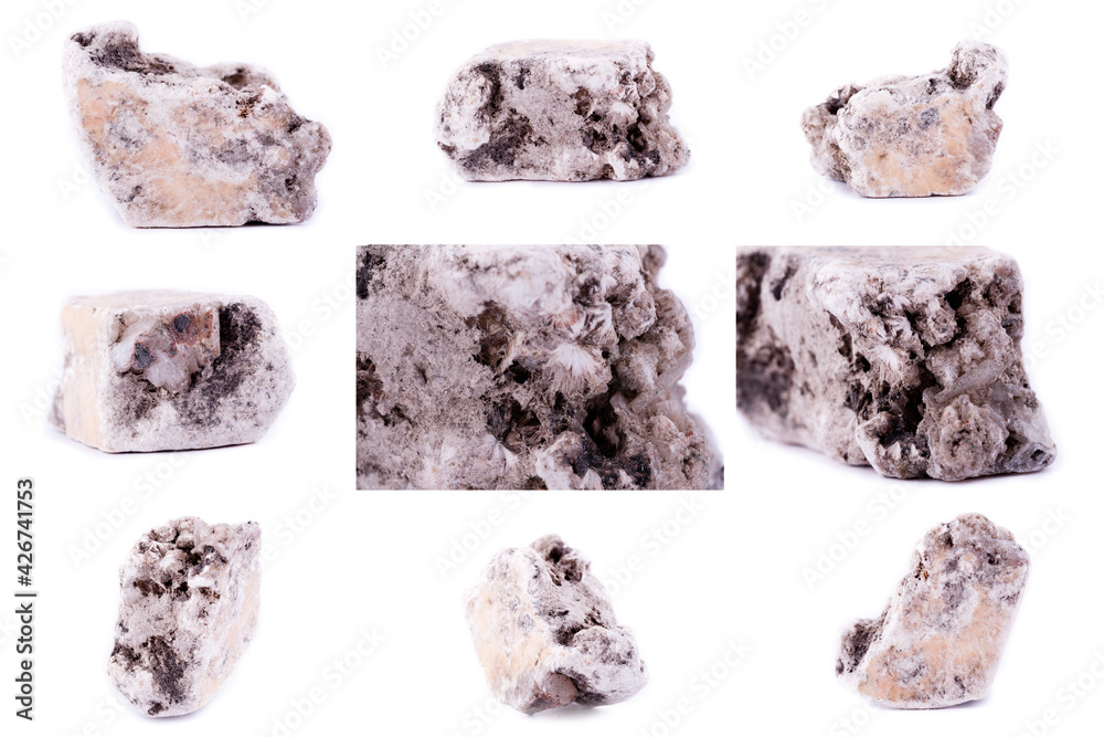 Collection of stone mineral Phlogopite
