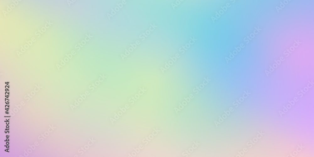 Abstract gradient color background. Shapeless color mesh fluid design. Smooth blue violet and yellow background. Light colors elegant soft background
