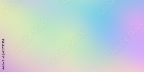 Abstract gradient color background. Shapeless color mesh fluid design. Smooth blue violet and yellow background. Light colors elegant soft background