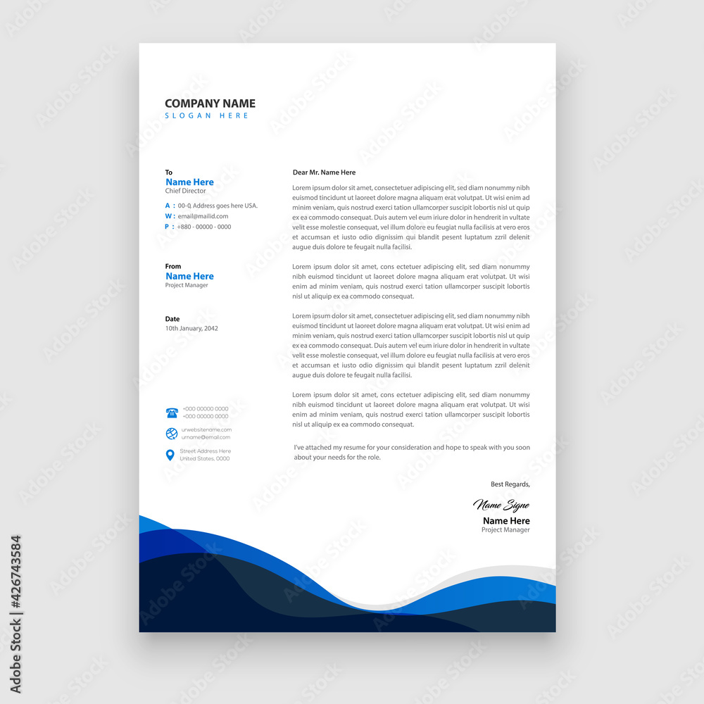 Business concept style modern letter head templates for your project design, Vector illustration. Business concept style modern letter head templates for your project design, Vector illustration.