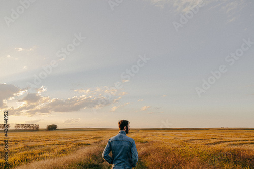 person in the field