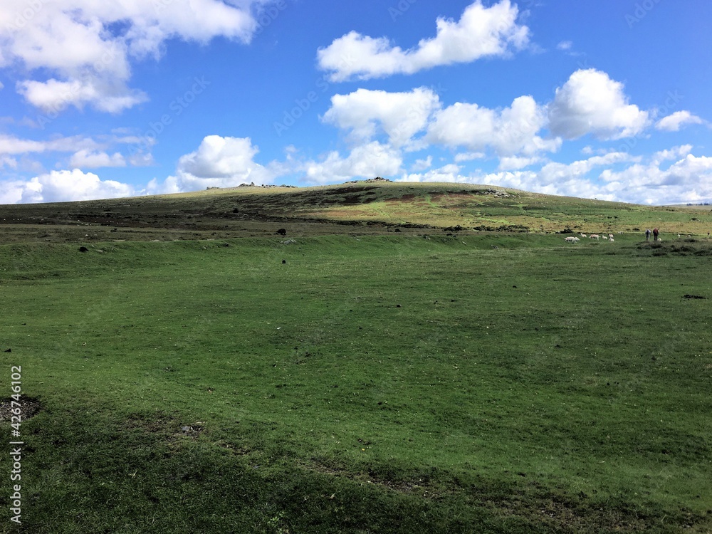 A view of Dartmoor from the summit