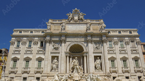 facade of the Trevi Fountain