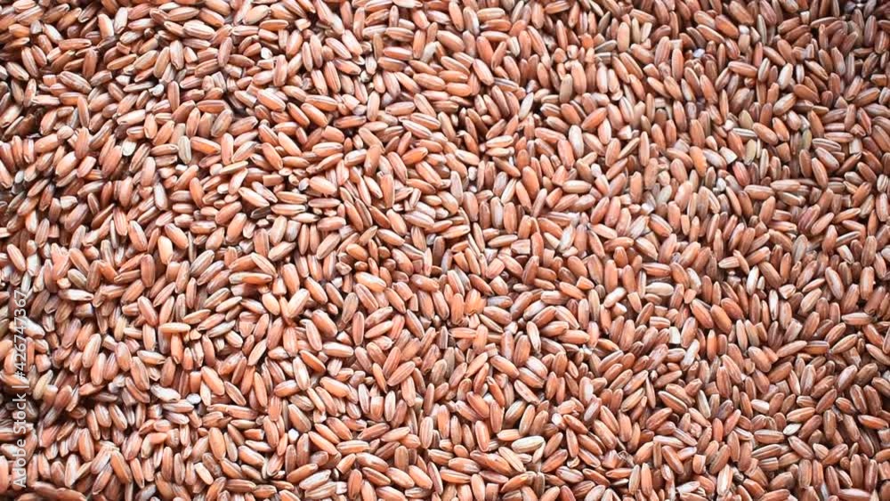 Raw whole dried red rice