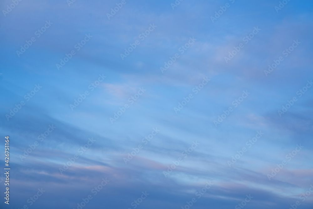 Texture of the evening sky and clouds
