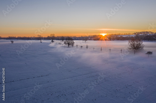 Landschaft im Winter Bramsche © christian