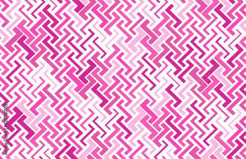 Abstract geometric pattern with stripes, lines. Seamless vector background. Pink colored ornament. Simple lattice graphic design