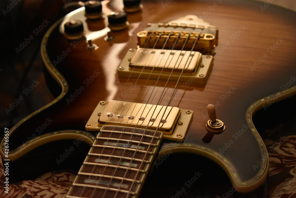 Fototapeta premium close up of guitar