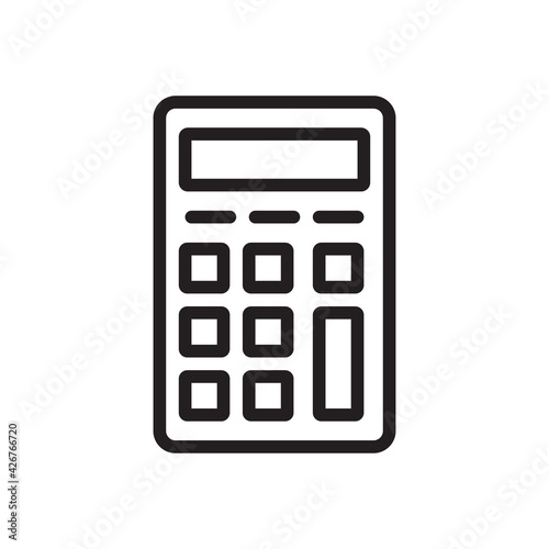  symbol image calculator icon black on white