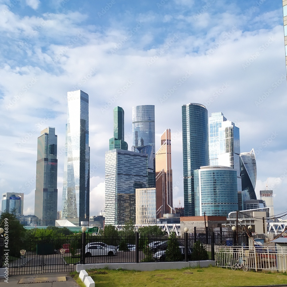 Obraz premium downtown city