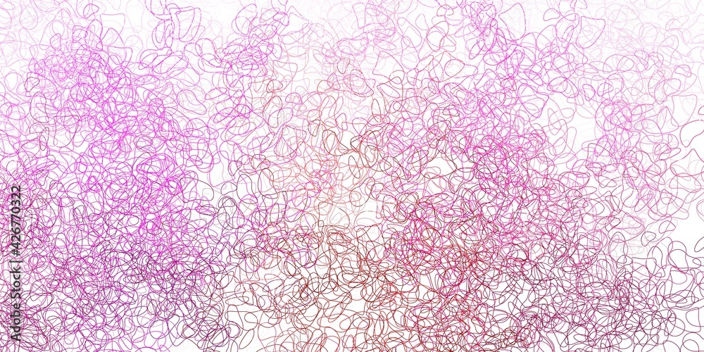 Light pink vector pattern with abstract shapes.