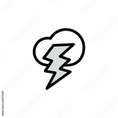 Illustration Vector graphic of storm icon