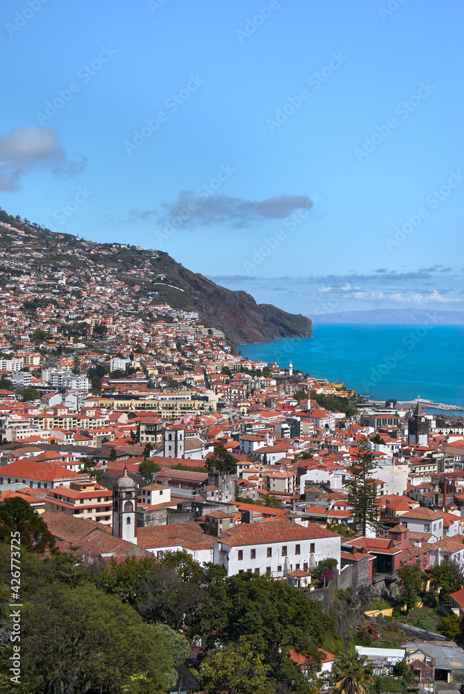 funchal downtown madeira island cityscape
