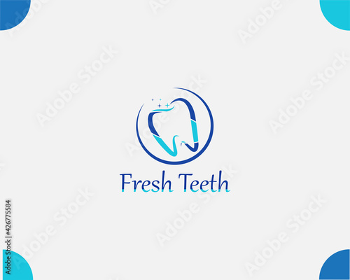 Creative dental logo design for dentist