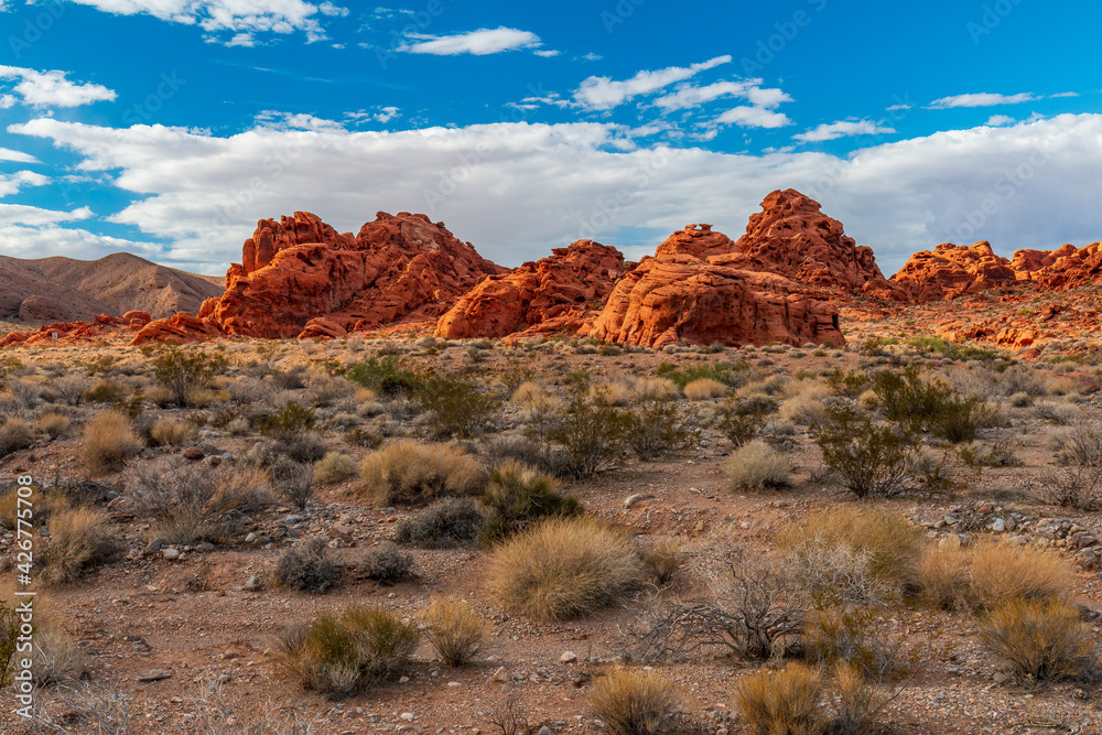 Dramatic Valley of Fire State Park Landscape Views