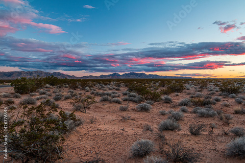 Dramatic Valley of Fire State Park Sunset Landscape Views