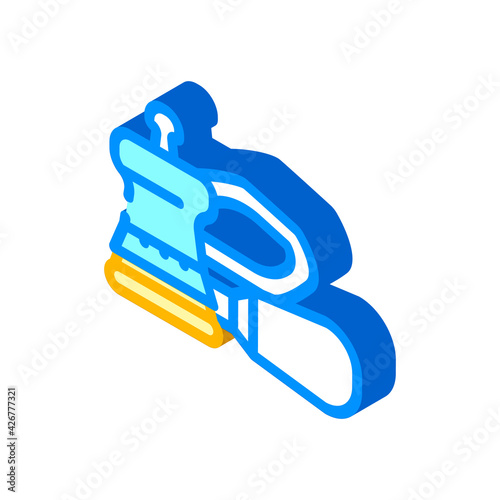orbital sander tool isometric icon vector. orbital sander tool sign. isolated symbol illustration