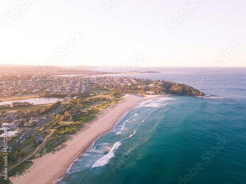 aerial view of beach