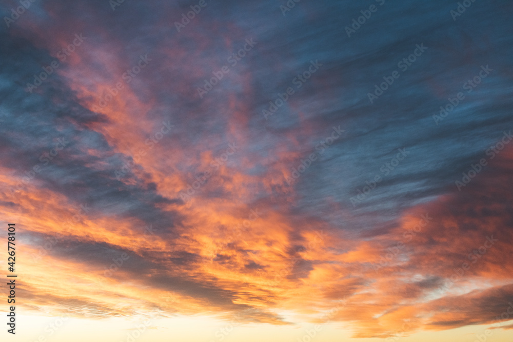 clouds during sunset